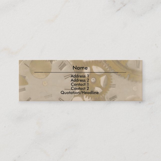 Mini Cartão de visita de fechamento (Frente)