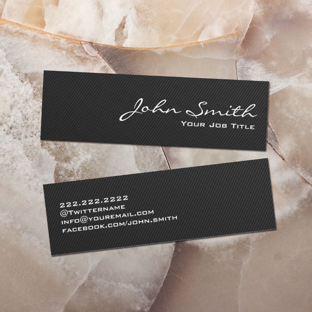 Mini Cartão de visita de fibra de carbono (Criador carregado)