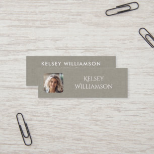 Mini Cartão de visita de Foto de Textura de Tecido