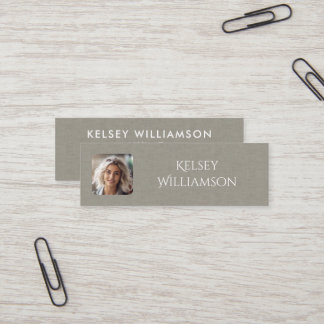 Mini Cartão de visita de Foto de Textura de Tecido