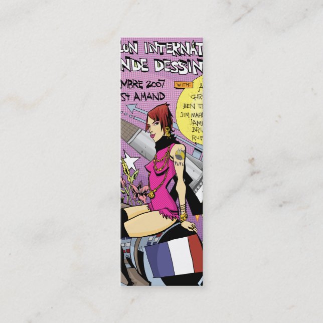 Mini Cartão de visita de France (Frente)