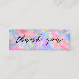 mini cartão de visita de fundo neon opal