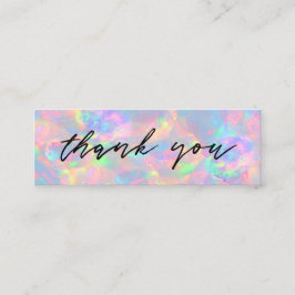 mini cartão de visita de fundo opal pastel