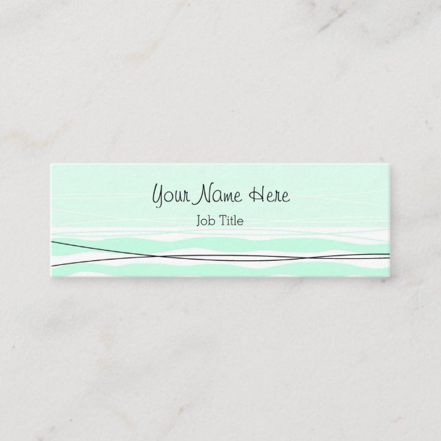 Mini Cartão de visita de galhardete-do-atlântico (Frente)