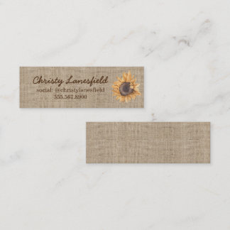 Mini Cartão de visita de Girassol Russo