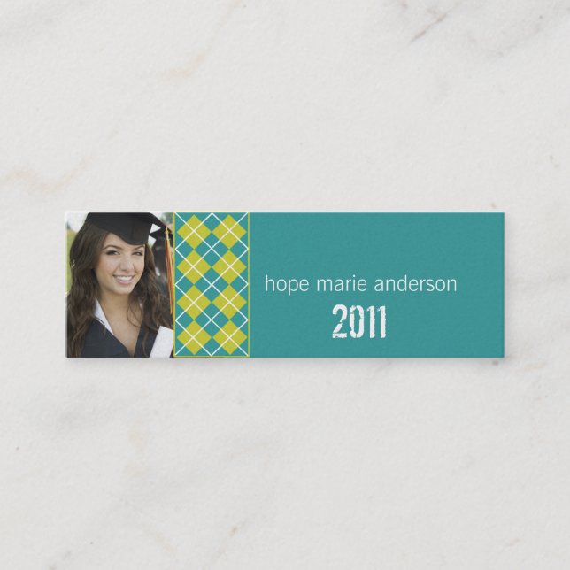 Mini Cartão de visita de Imagens do Mais velho Argyle (Frente)