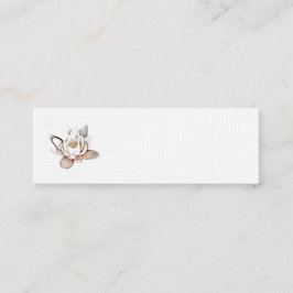 MINI CARTÃO DE VISITA DE LOTUS BRANCO