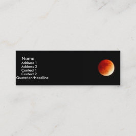 Mini Cartão de visita de lua Eclipse