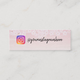 Mini cartão de visita de Madeira de Flor de Cereja