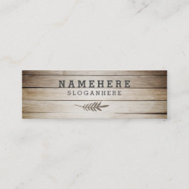 Mini Cartão de visita de madeira do café escuro à moda