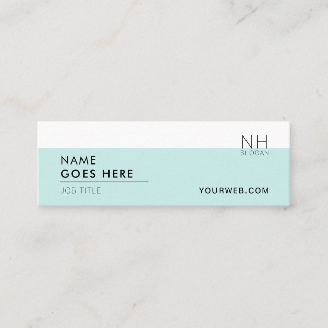 Mini cartão de visita de múltiplos propósitos (Frente)