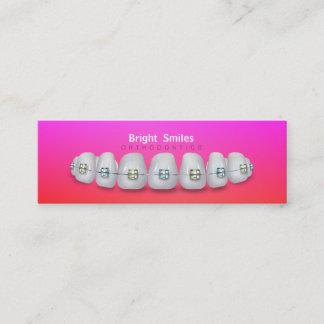 Mini Cartão de visita de ortodontista dentista