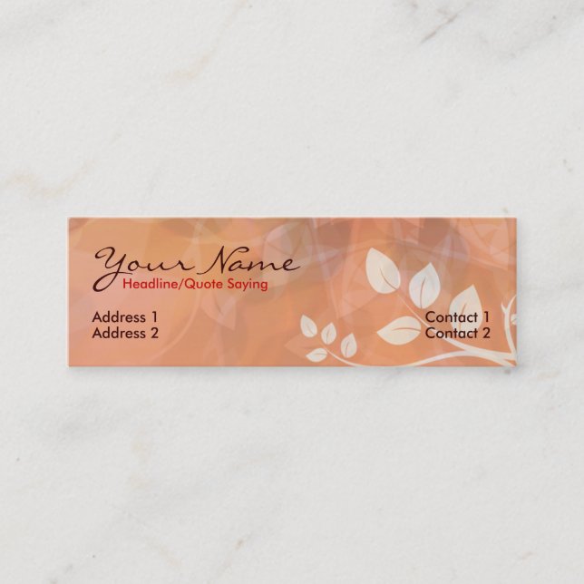 Mini Cartão de visita de Pasoflora (Frente)