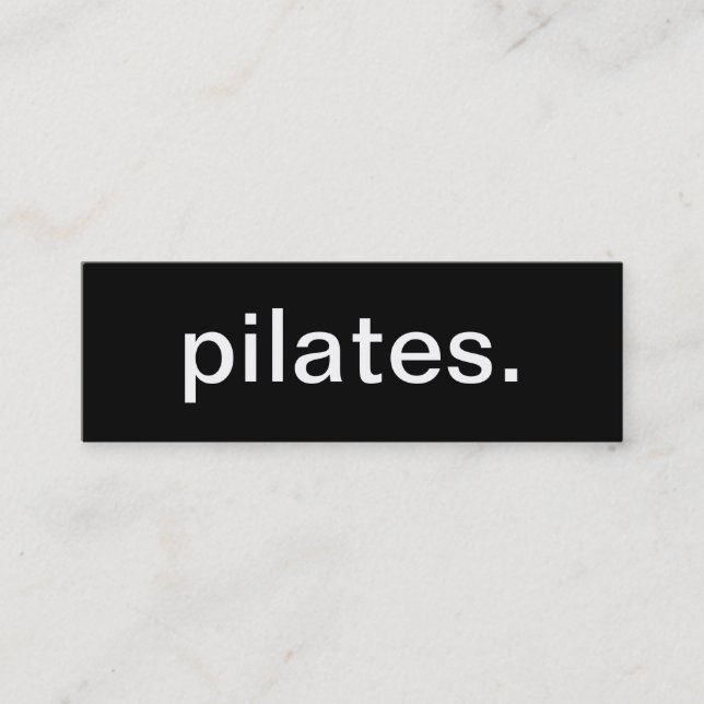 Mini Cartão de visita de Pilates (Frente)