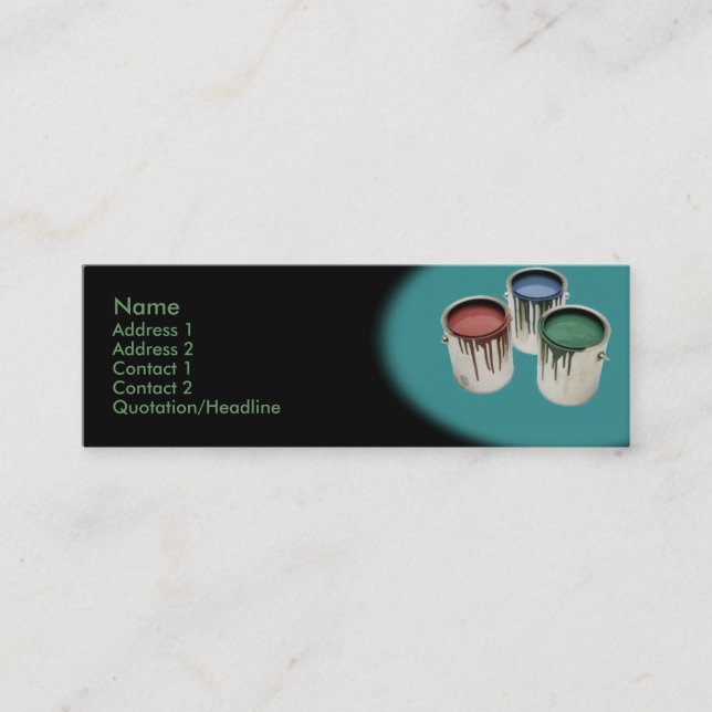 Mini Cartão de visita de pintura (Frente)