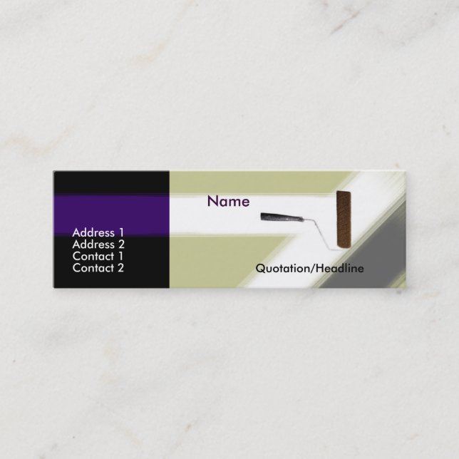 Mini Cartão de visita de pintura (Frente)