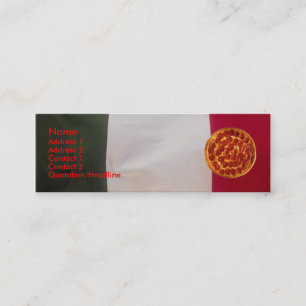 Mini Cartão de visita de pizza