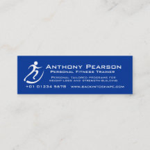 Cartão de visita de promoção de Personal Trainer a
