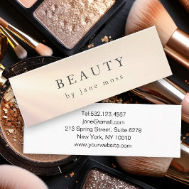 Mini Cartão de visita de Salão Brilhante Moderno