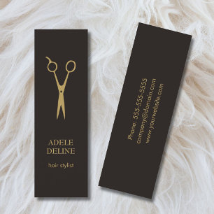 Mini Cartão de visita de Stylist de Cabelo Elegante Min