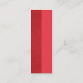 Mini Cartão de visita de Textura Dividida Vermelha de T