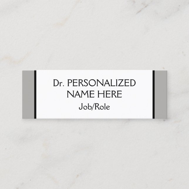 Mini Cartão de visita de Vintage e Classic Professional (Frente)