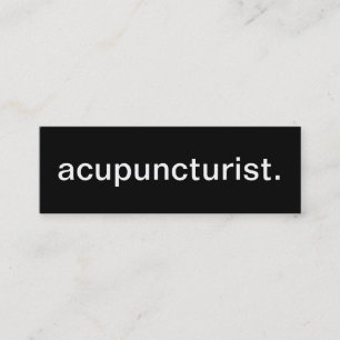 Mini Cartão de visita do Acupuncturist