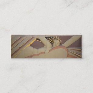 Mini Cartão de visita do art deco