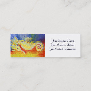 Mini Cartão de visita do cavalo marinho