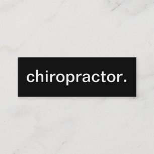 Mini Cartão de visita do Chiropractor