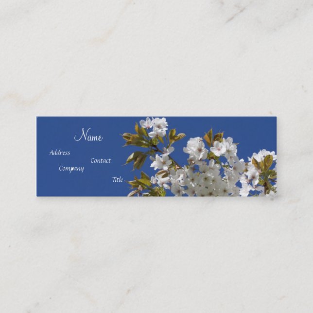 Mini Cartão de visita do consultor de casamento (Frente)