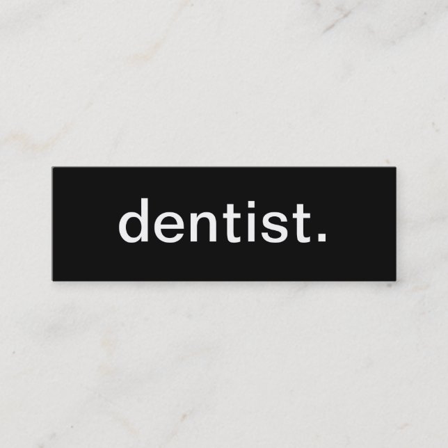 Mini Cartão de visita do dentista (Frente)