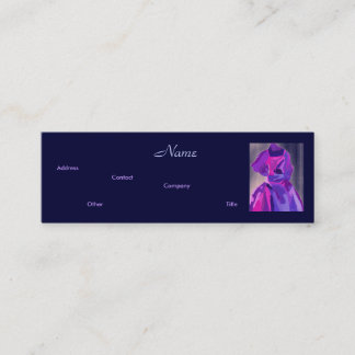 Mini Cartão de visita do Designer de Moda