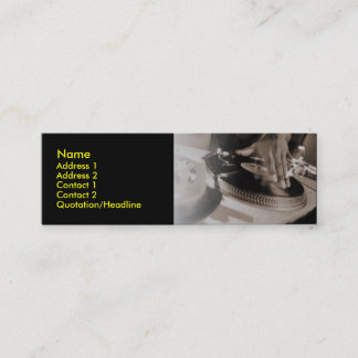 Mini Cartão de visita do DJ