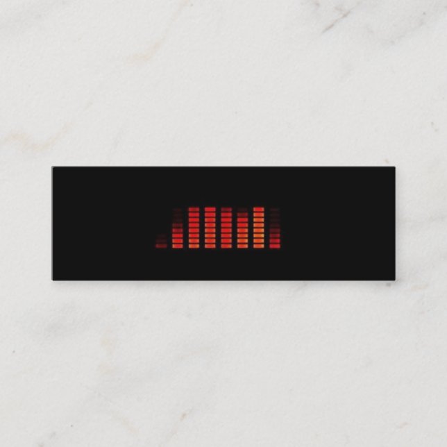 Mini Cartão de visita do DJ (Frente)