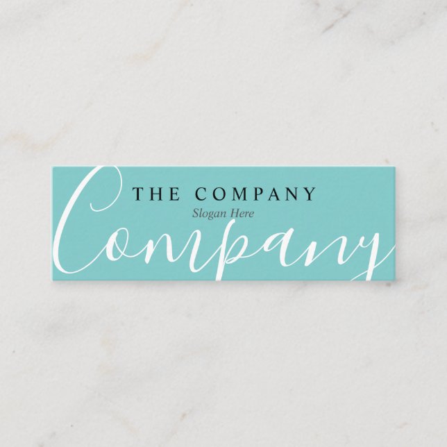 Mini cartão de visita do erro tipográfico chique (Frente)