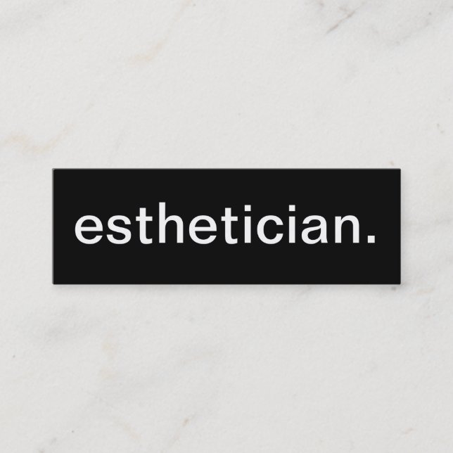 Mini Cartão de visita do Esthetician (Frente)
