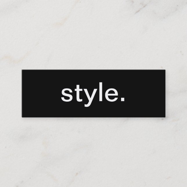 Mini Cartão de visita do estilo (Frente)