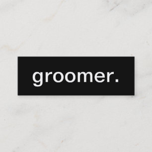 Mini Cartão de visita do Groomer