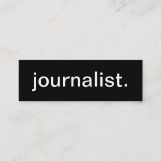 Mini Cartão de visita do journalista