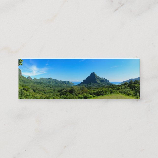 Mini Cartão de visita do panorama de Moorea (Frente)