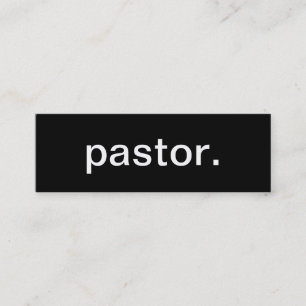 Mini Cartão de visita do pastor