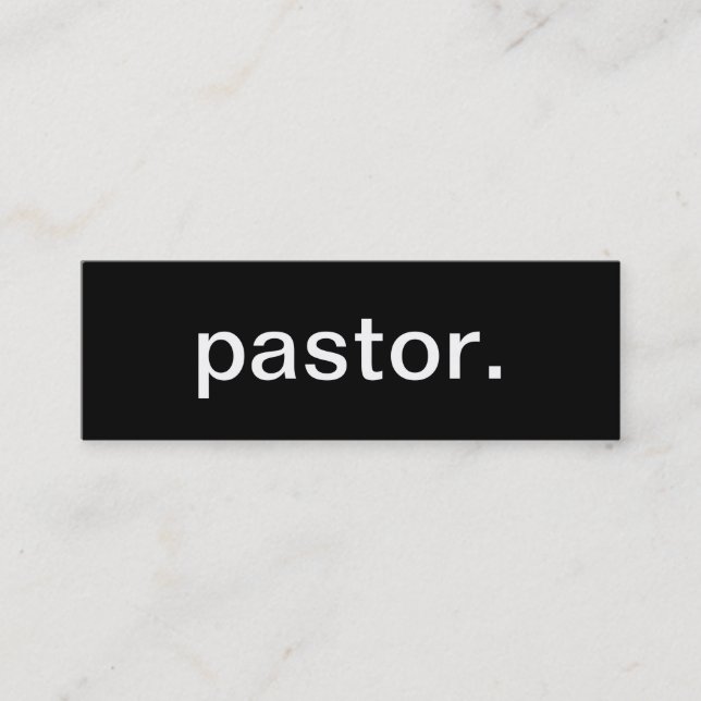 Mini Cartão de visita do pastor (Frente)