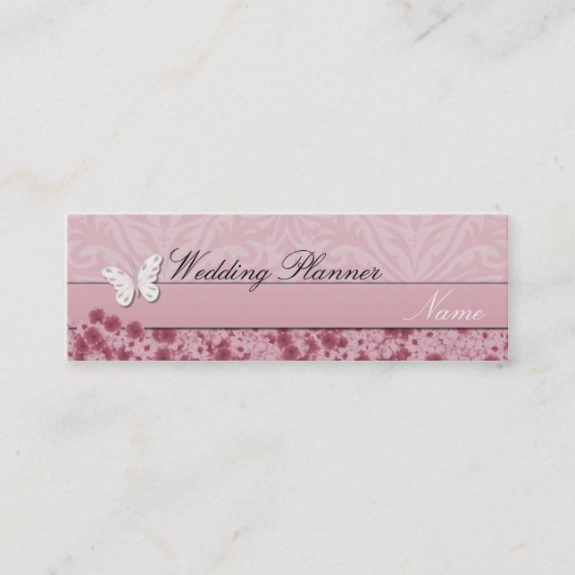Mini Cartão de visita do Planner de Casamento (Frente)