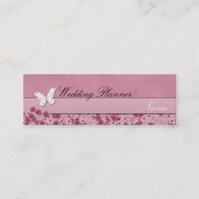 Mini Cartão de visita do Planner de Casamento (Frente)
