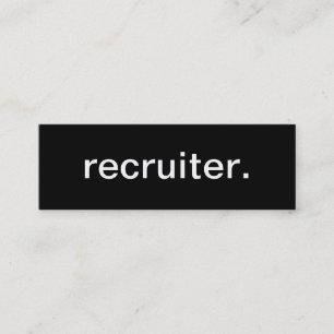 Mini Cartão de visita do recruta