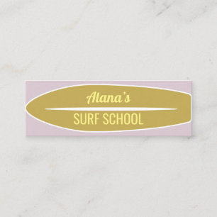 Mini Cartão de visita do surf traseiro