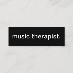 Mini Cartão de visita do terapeuta da música