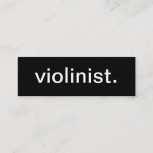 Mini Cartão de visita do violinista