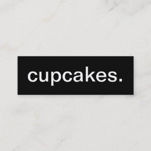 Mini Cartão de visita dos cupcakes